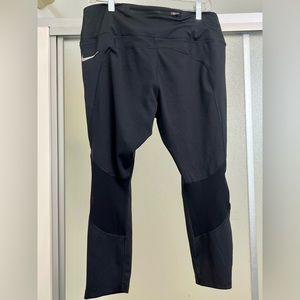 Nike Fast Women's Mid-Rise Crop Running Leggings - Black XL